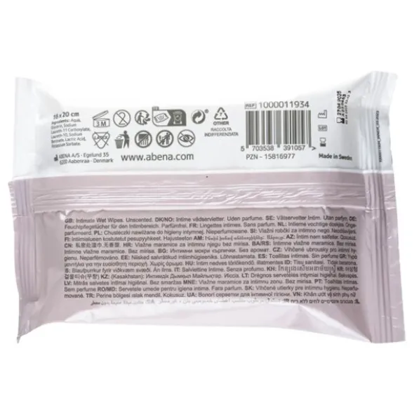Abena lingettes intimes imprégnées
