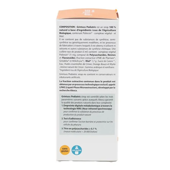 Aboca GrinTuss Pediatric Sirop Toux sèche et grasse