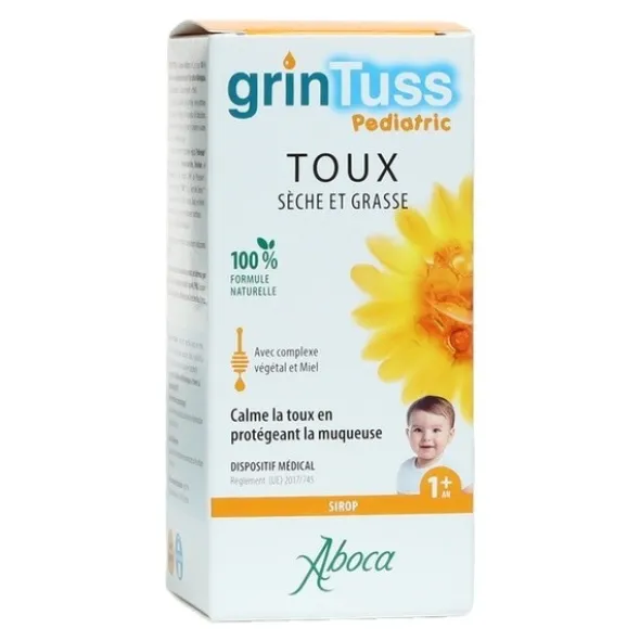 Aboca GrinTuss Pediatric Sirop Toux sèche et grasse