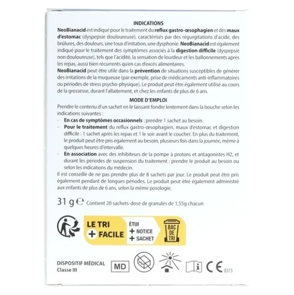 Aboca NéoBianacid sachets dose