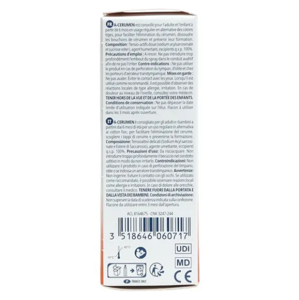 A cerumen spray oreille