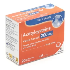Acetylcysteine 200 mg Viatris poudre sachets