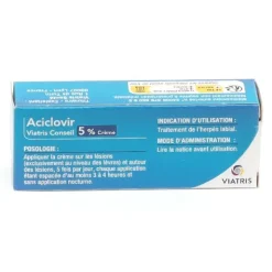 Aciclovir Viatris 5 % crème flacon pompe 2 g
