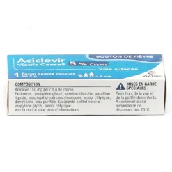 Aciclovir Viatris 5 % crème flacon pompe 2 g