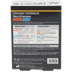Actipoche Coussin thermique Yeux et tempes Microbilles