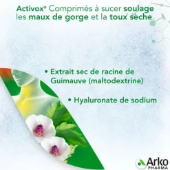 Activox citron comprimés à sucer