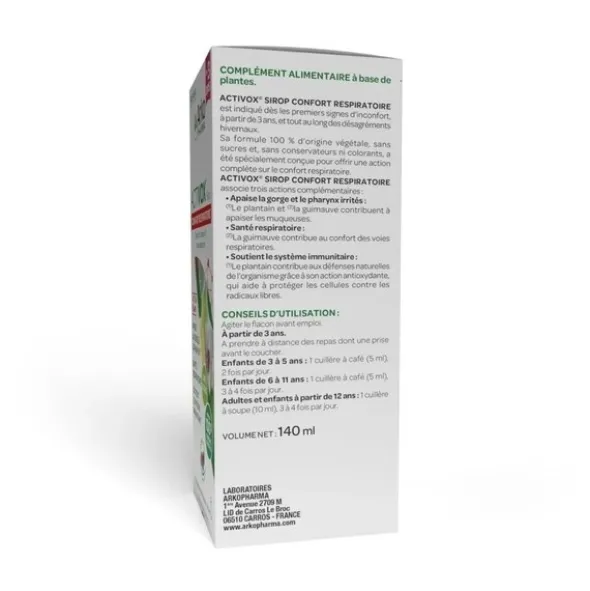 Activox Confort Respiratoire sirop