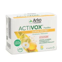 Activox miel citron sans sucre pastilles