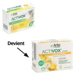 Activox miel citron sans sucre pastilles