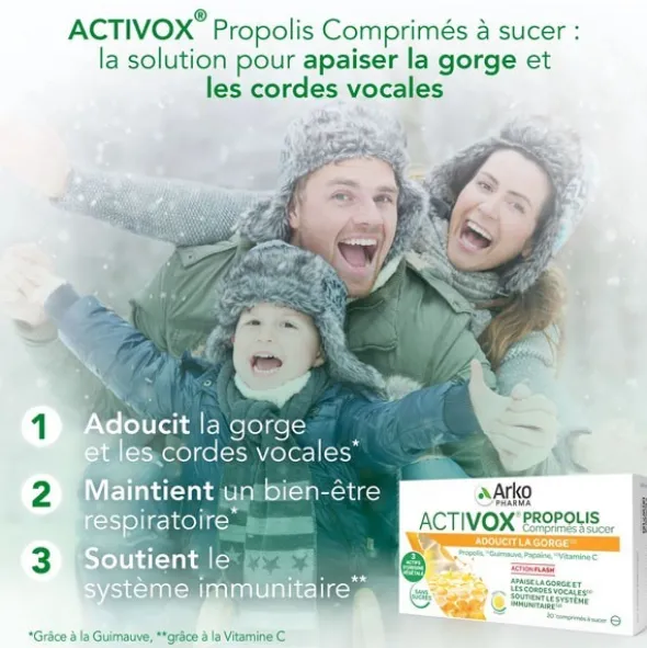 Activox Propolis miel citron comprimés
