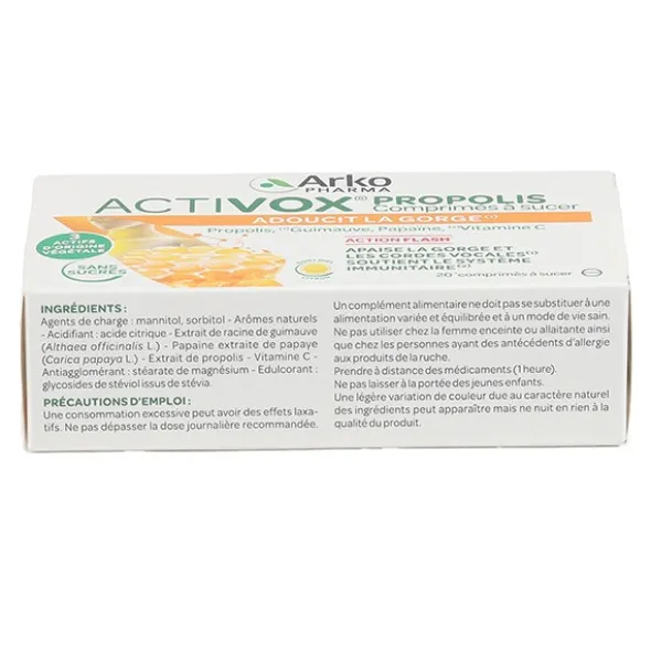 Activox Propolis miel citron comprimés