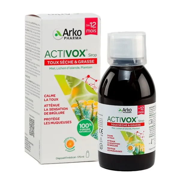 Activox sirop toux sèche et grasse