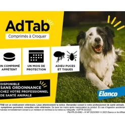 AdTab Chien comprimé anti puces