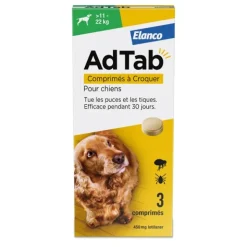 AdTab Chien comprimé anti puces