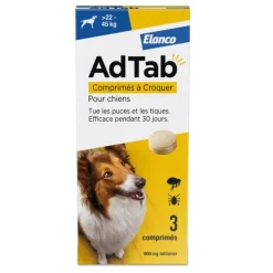 AdTab Chien comprimé anti puces