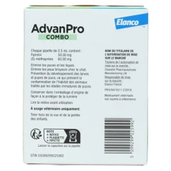 AdvanPro Combo pipette anti puce Chat
