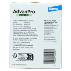 AdvanPro Combo pipette anti puce Chat