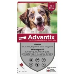 Advantix Chien pipettes anti puces