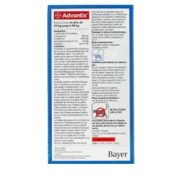 Advantix Chien pipettes anti puces