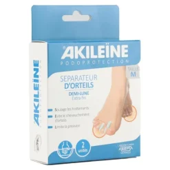 Akileine Séparateur d’orteils Demi lune extra fin