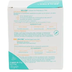 Akileïne bain de pieds Transpiration intense galets