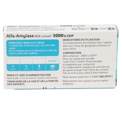 Alfa Amylase 3000 U comprimé Biogaran