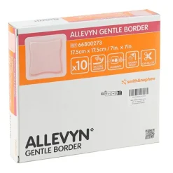 Allevyn Gentle Border Carré pansement adhésif siliconé