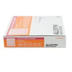 Allevyn Gentle Border Carré pansement adhésif siliconé