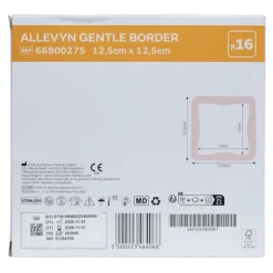 Allevyn Gentle Border Carré pansement adhésif siliconé