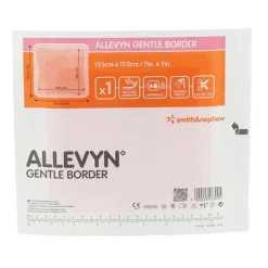 Allevyn Gentle Border Carré pansement adhésif siliconé