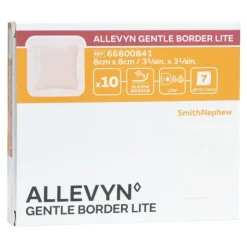 Allevyn Gentle Border Lite Carré pansement adhésif siliconé