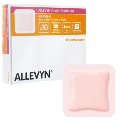 Allevyn Gentle Border Lite Carré pansement adhésif siliconé
