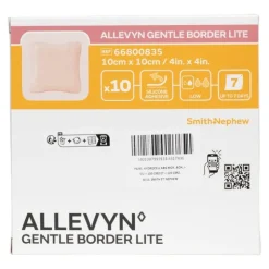 Allevyn Gentle Border Lite Carré pansement adhésif siliconé