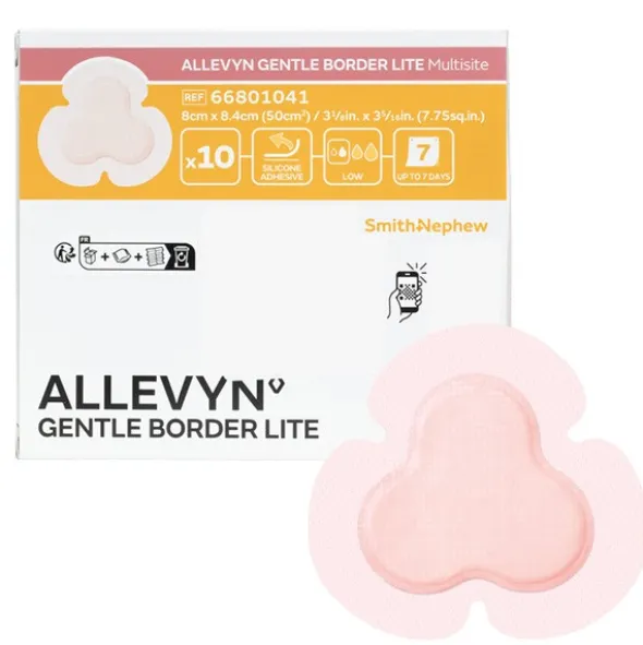 Allevyn Gentle Border Lite Multisite pansement adhésif siliconé