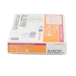 Allevyn Gentle Border Lite Rectangle pansement adhésif siliconé