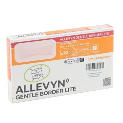 Allevyn Gentle Border Lite Rectangle pansement adhésif siliconé