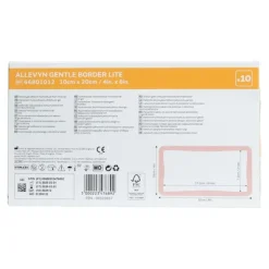 Allevyn Gentle Border Lite Rectangle pansement adhésif siliconé