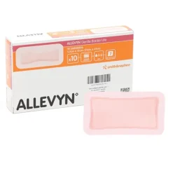 Allevyn Gentle Border Lite Rectangle pansement adhésif siliconé