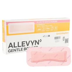 Allevyn Gentle Border Rectangle pansement adhésif siliconé