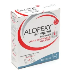 Alopexy 5 % Minoxidil chute de cheveux