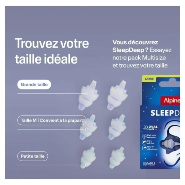 Alpine SleepDeep Bouchons d'oreille