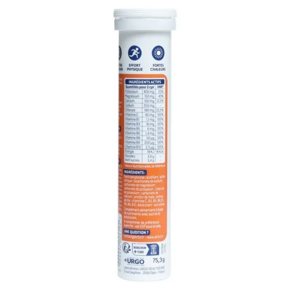 Alvityl Hydrink Vitalité comprimés effervescents