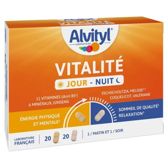 Alvityl vitalité jour nuit comprimés