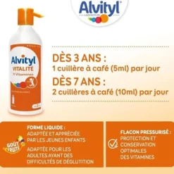 Alvityl Vitalité sirop multivitaminé
