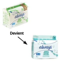 Always Cotton Protection Serviette Hygiénique Nuit Bio