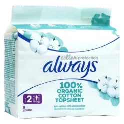 Always Cotton Protection Serviette hygiénique Long Bio