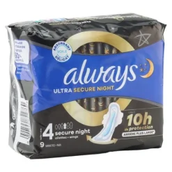 Always Ultra Secure Night Serviette hygiénique Nuit