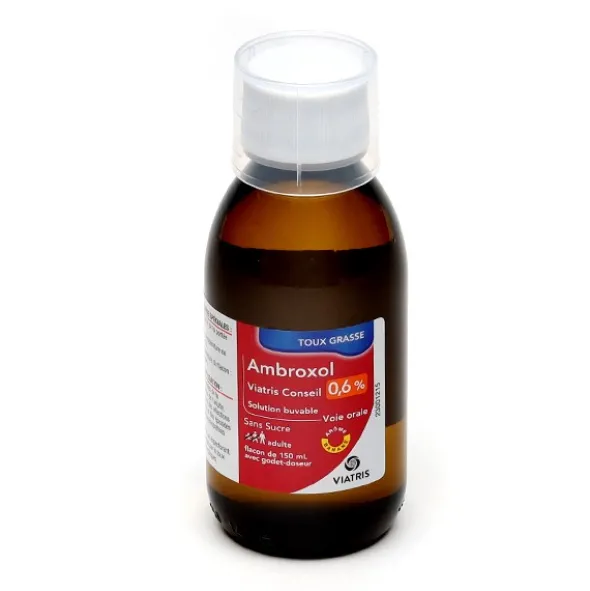 Ambroxol 0,6 % Viatris Sirop sans sucre