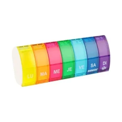 Anabox Box7 pilulier hebdomadaire multicolore