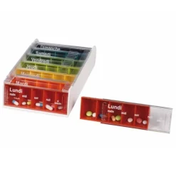 Anabox pilulier hebdomadaire arc-en-ciel